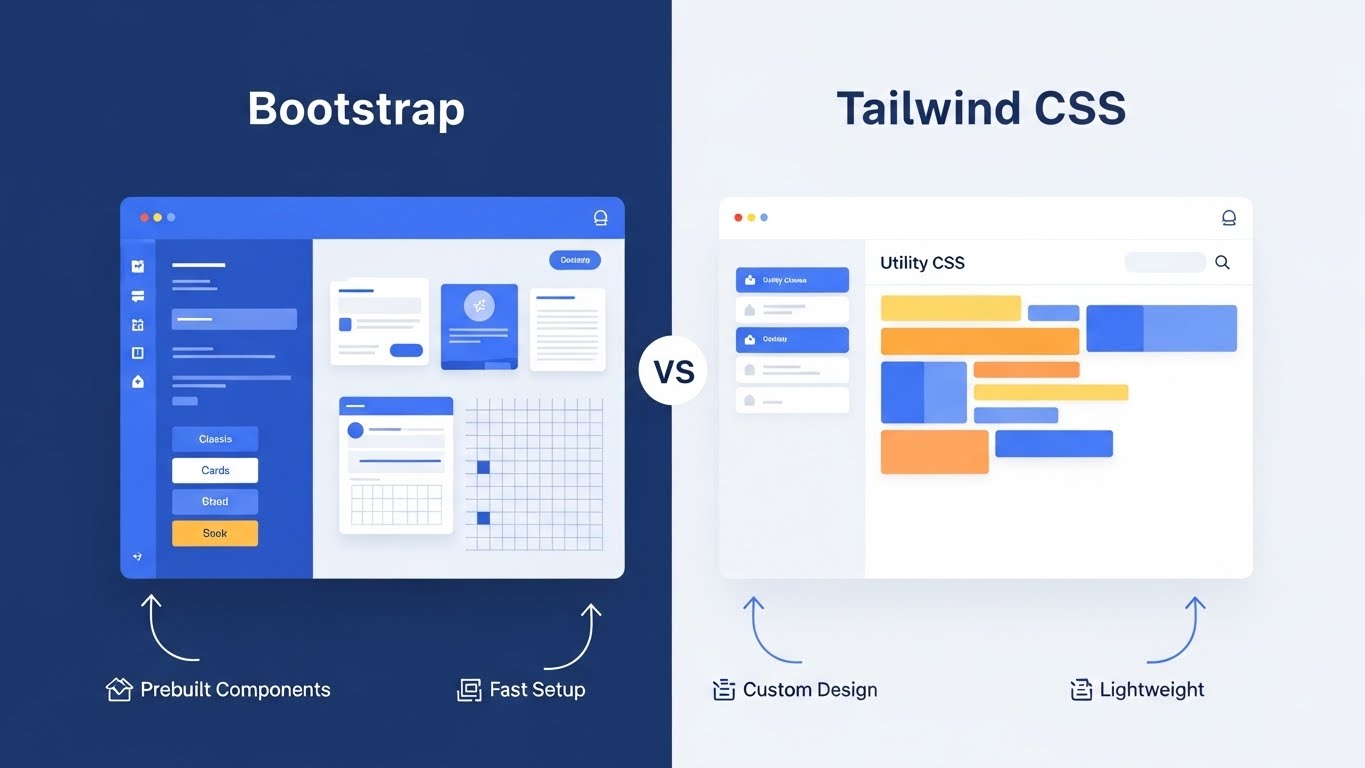 Bootstrap vs Tailwind CSS: Which Framework Should You Choose in 2026?