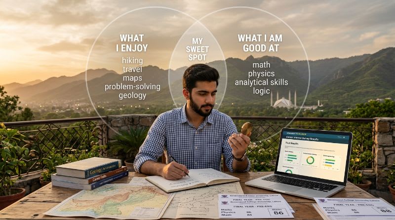 Confused about what to study after FSc, A-Levels, or Matric image of a young man