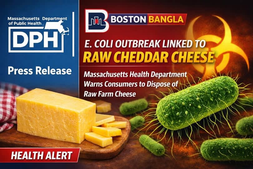 কাঁচা চেডার চিজে সতর্কতা: ই. কোলাই সংক্রমণের ঝুঁকিতে পণ্য ফেলে দেওয়ার নির্দেশ