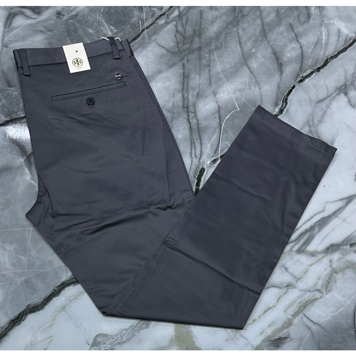 TORY BURCH MEN'S FLAT-FRONT TROUSERS (CHINO-STYLE)