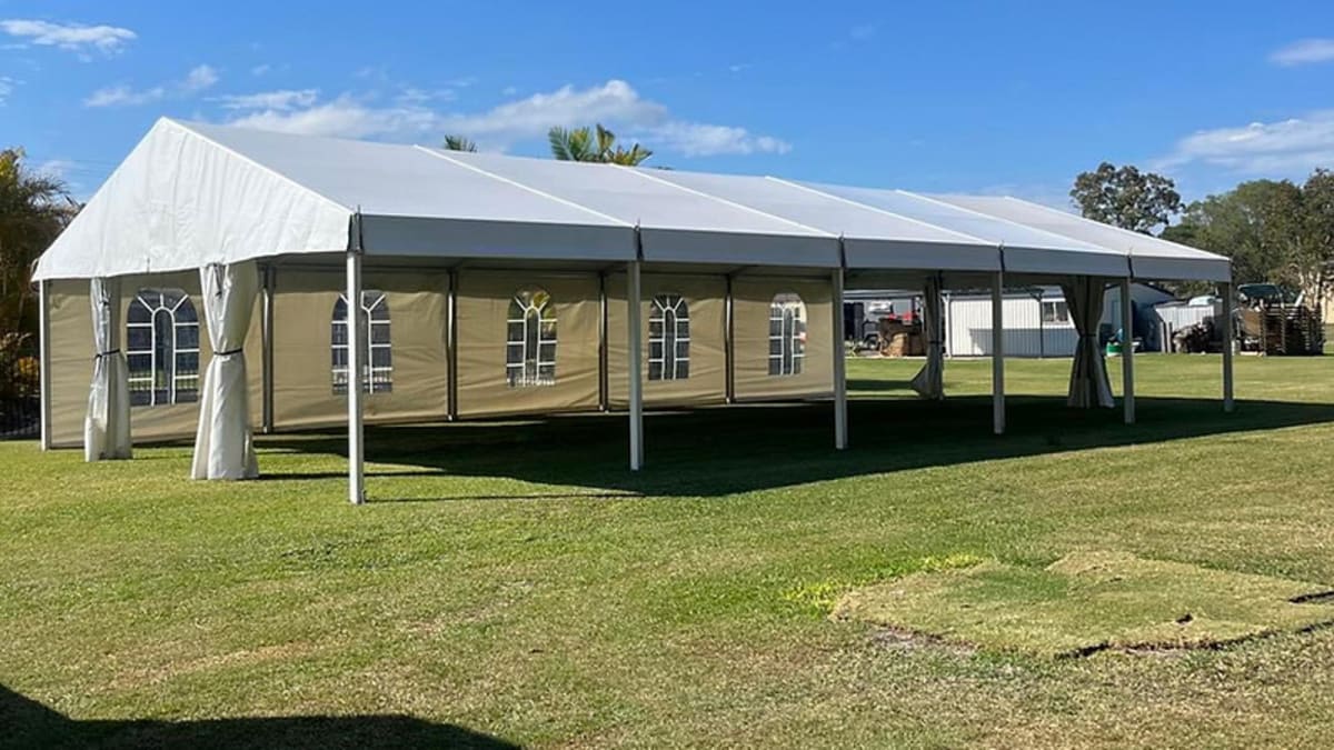Clearspan 6m x 12m marquee Brisbane
