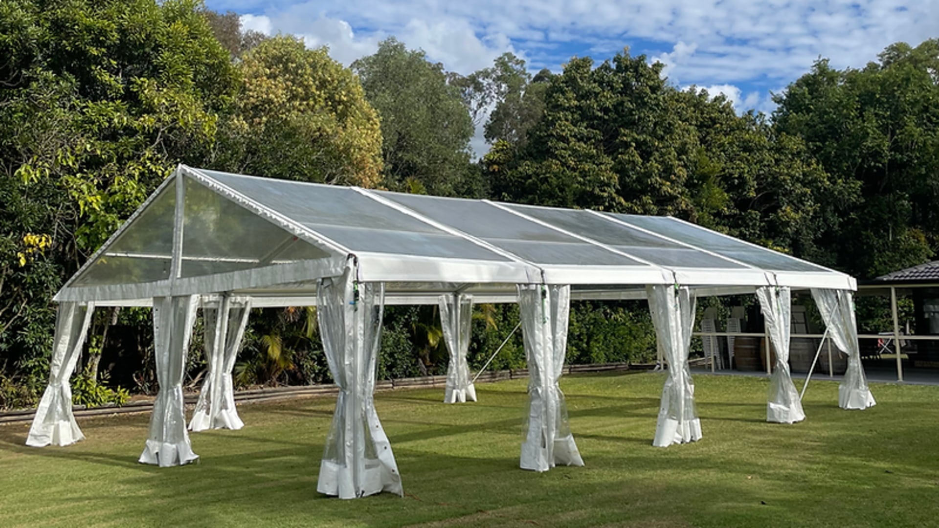 Clearspan 6m x 9m marquee Brisbane