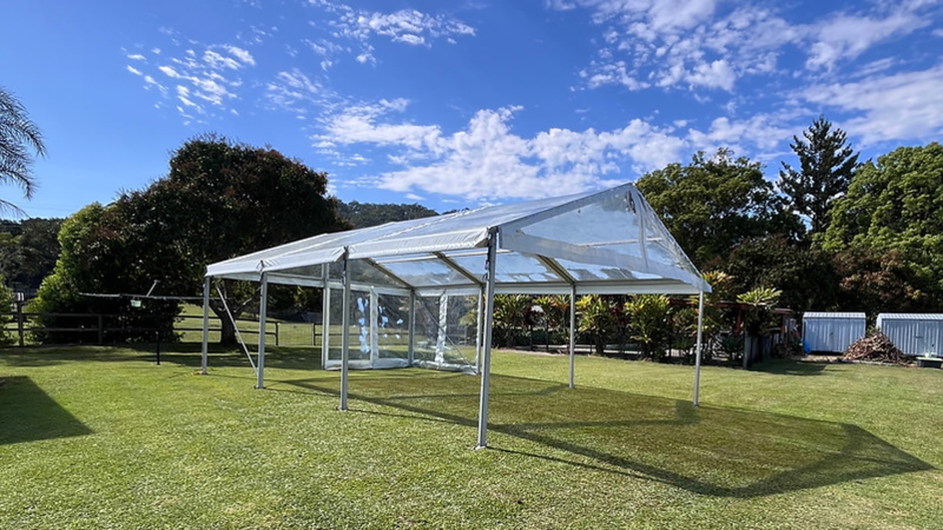 Clearspan 8m x 9m marquee Brisbane