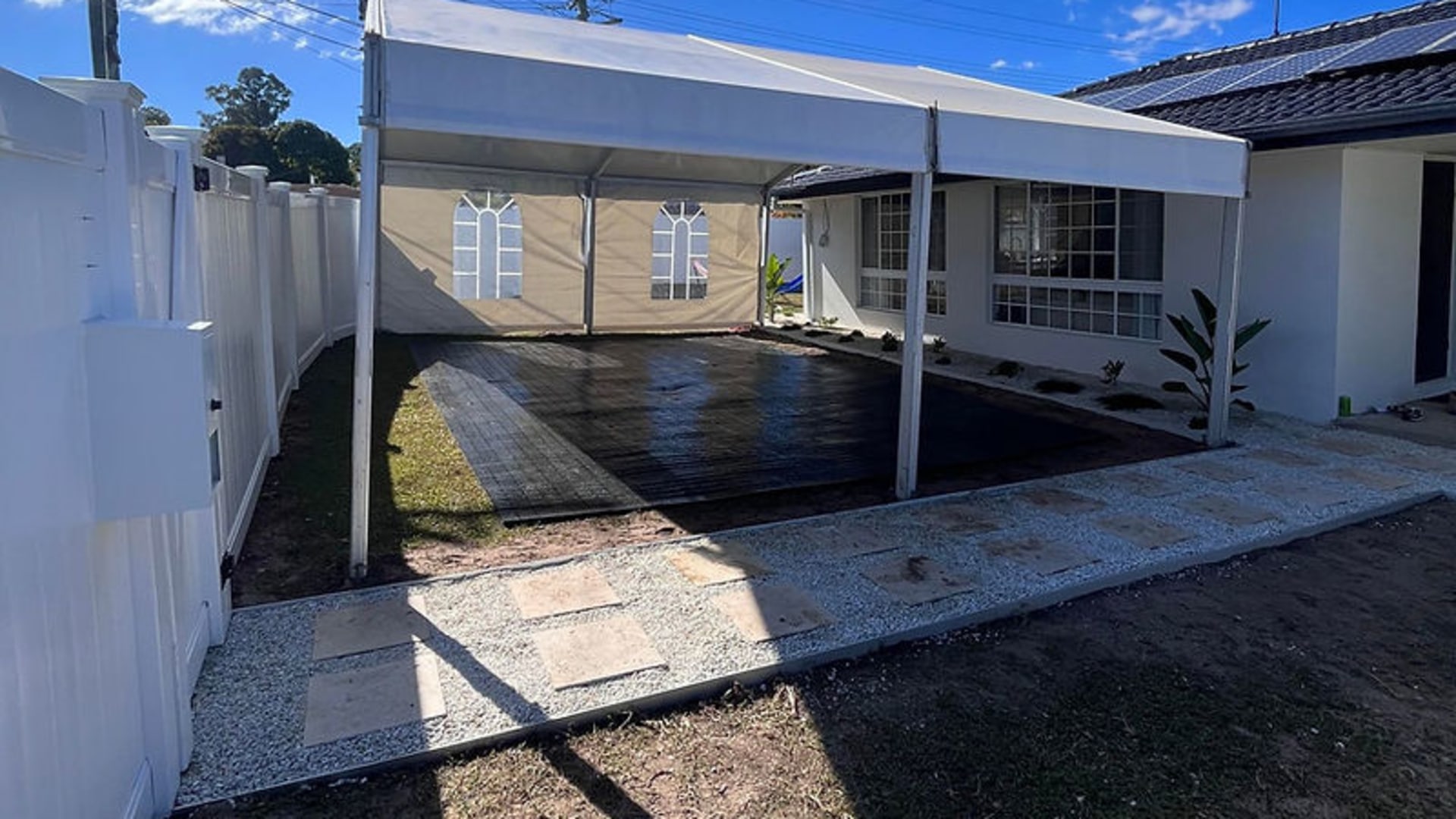 Clearspan 8m x 6m marquee Brisbane