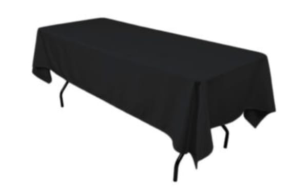 Black table cloth (8ft) hire Brisbane