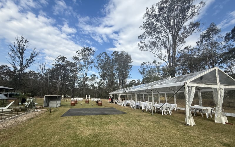 6m x 15m marquee hire Brisbane