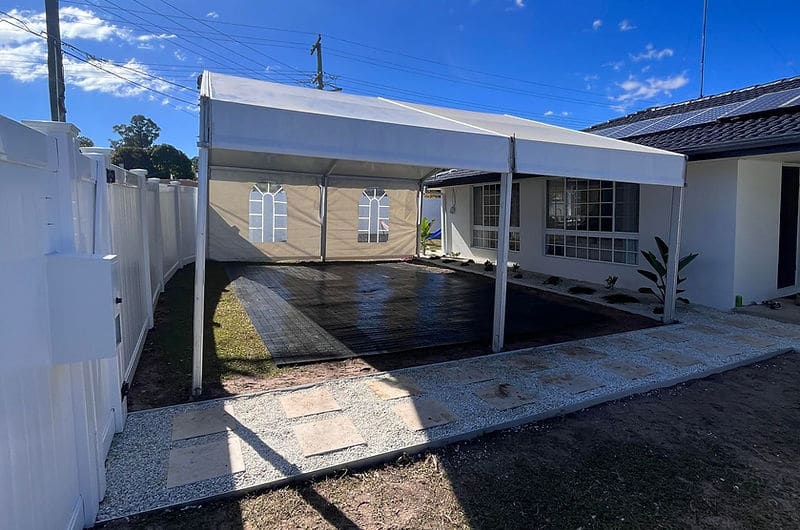 Clearspan 8m x 6m marquee Brisbane