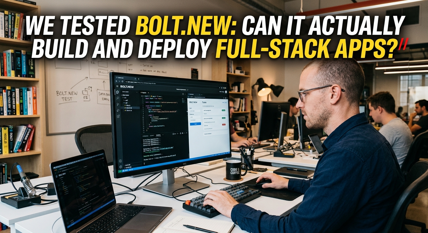 We Tested Bolt.new: Can It Really Build and Deploy Full-Stack Apps?