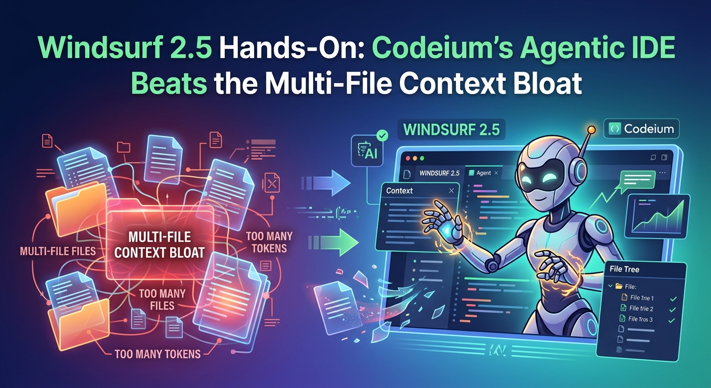 Windsurf 2.5 Hands-On: How It Fixes Multi-File Context Bloat