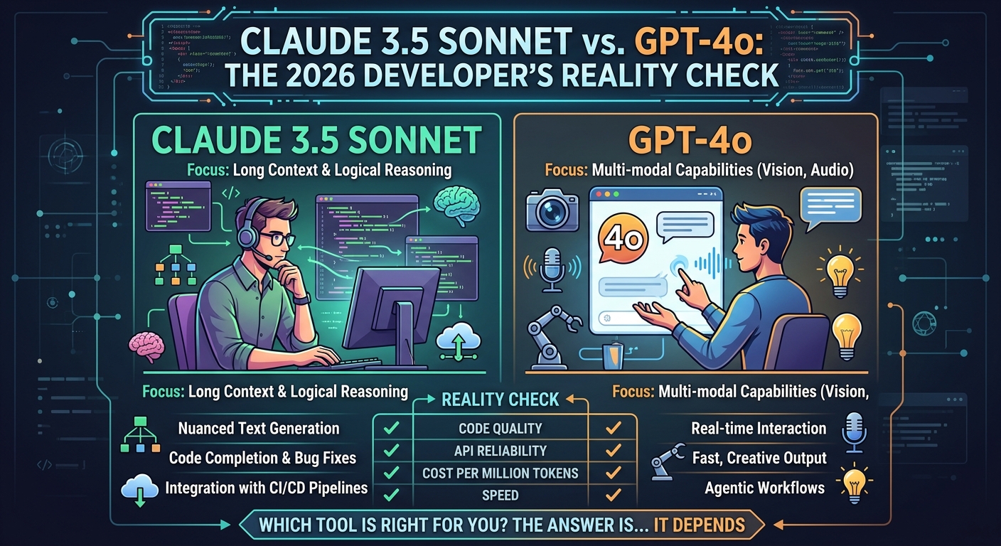 Claude 3.5 Sonnet vs. GPT-4o: A Developer's 2026 Comparison