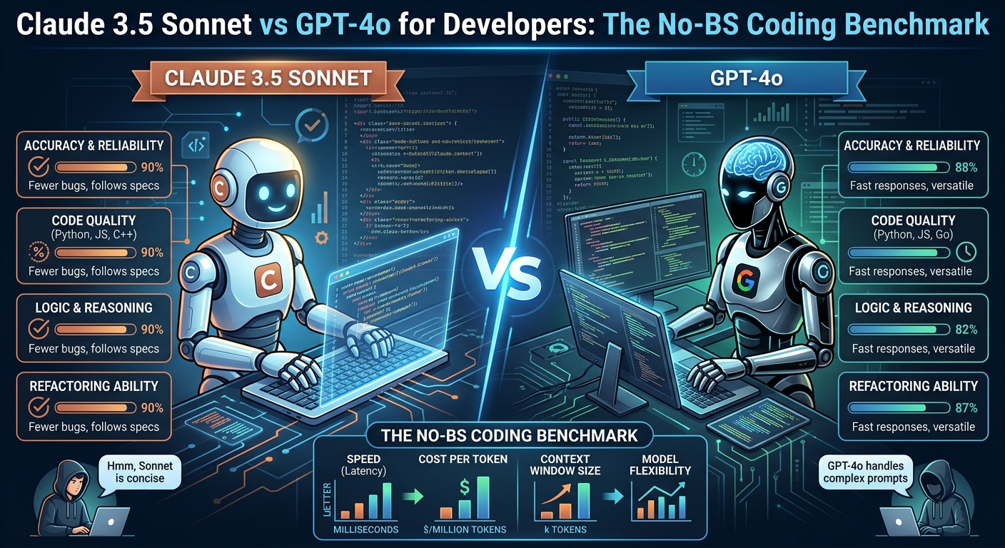 Claude 3.5 Sonnet vs GPT-4o: Developer Coding Benchmark