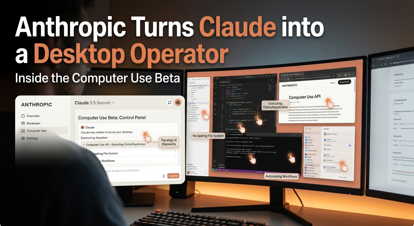 Anthropic Computer Use Beta: Claude 3.5 Sonnet Controls Your Desktop