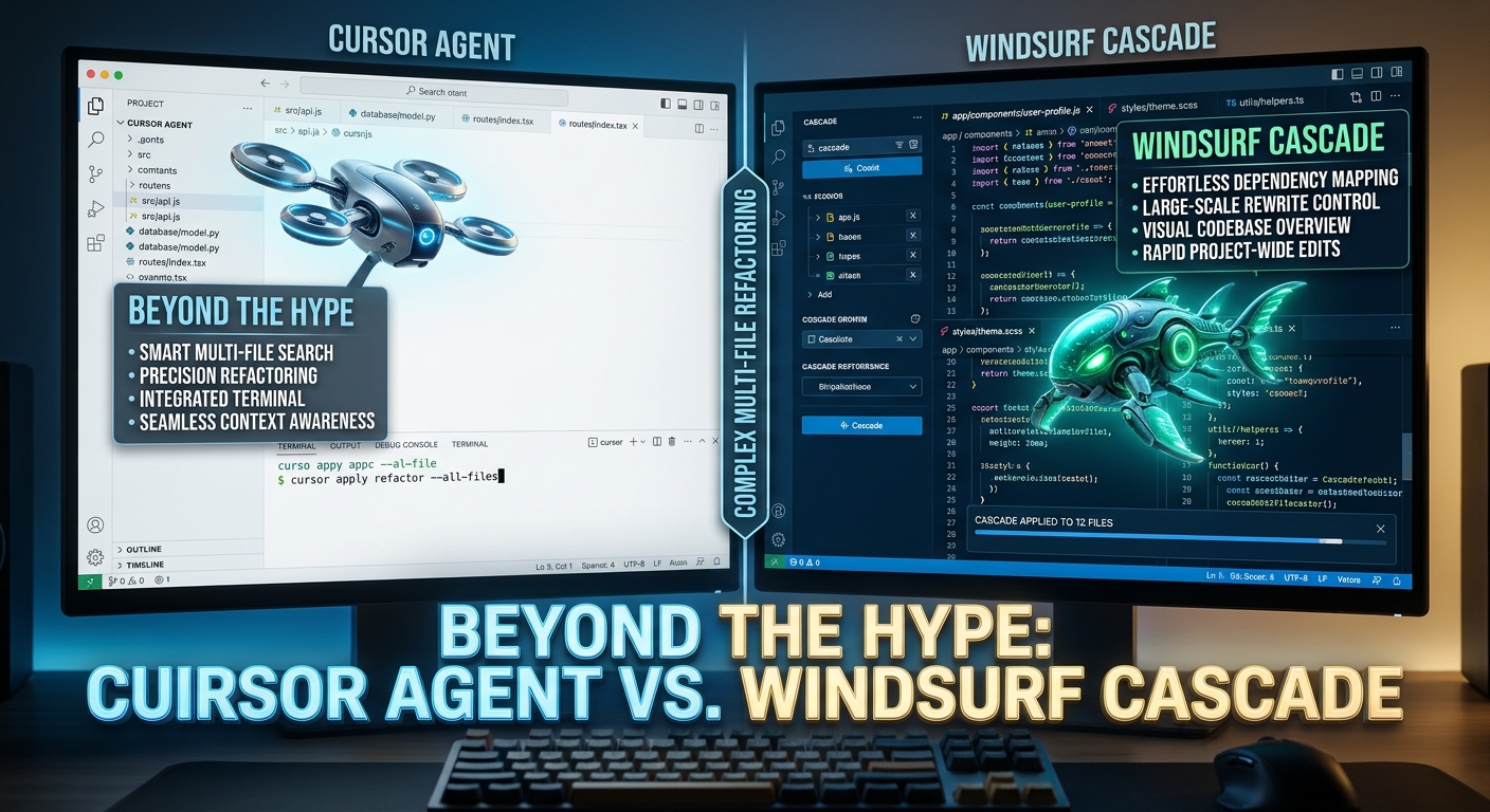 Cursor Agent vs. Windsurf Cascade: Real-World Refactoring Benchmarked