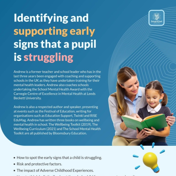 Mental Health- Identifying and supporting early signs that a pupil is struggling.   