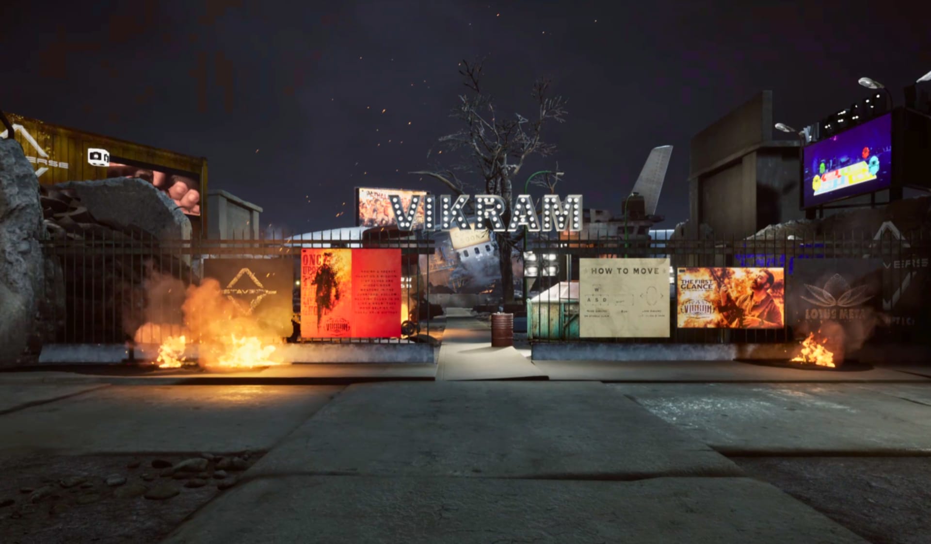 Vikram World immersive XR metaverse entry gate designed and built by Alt Ethos for global film release