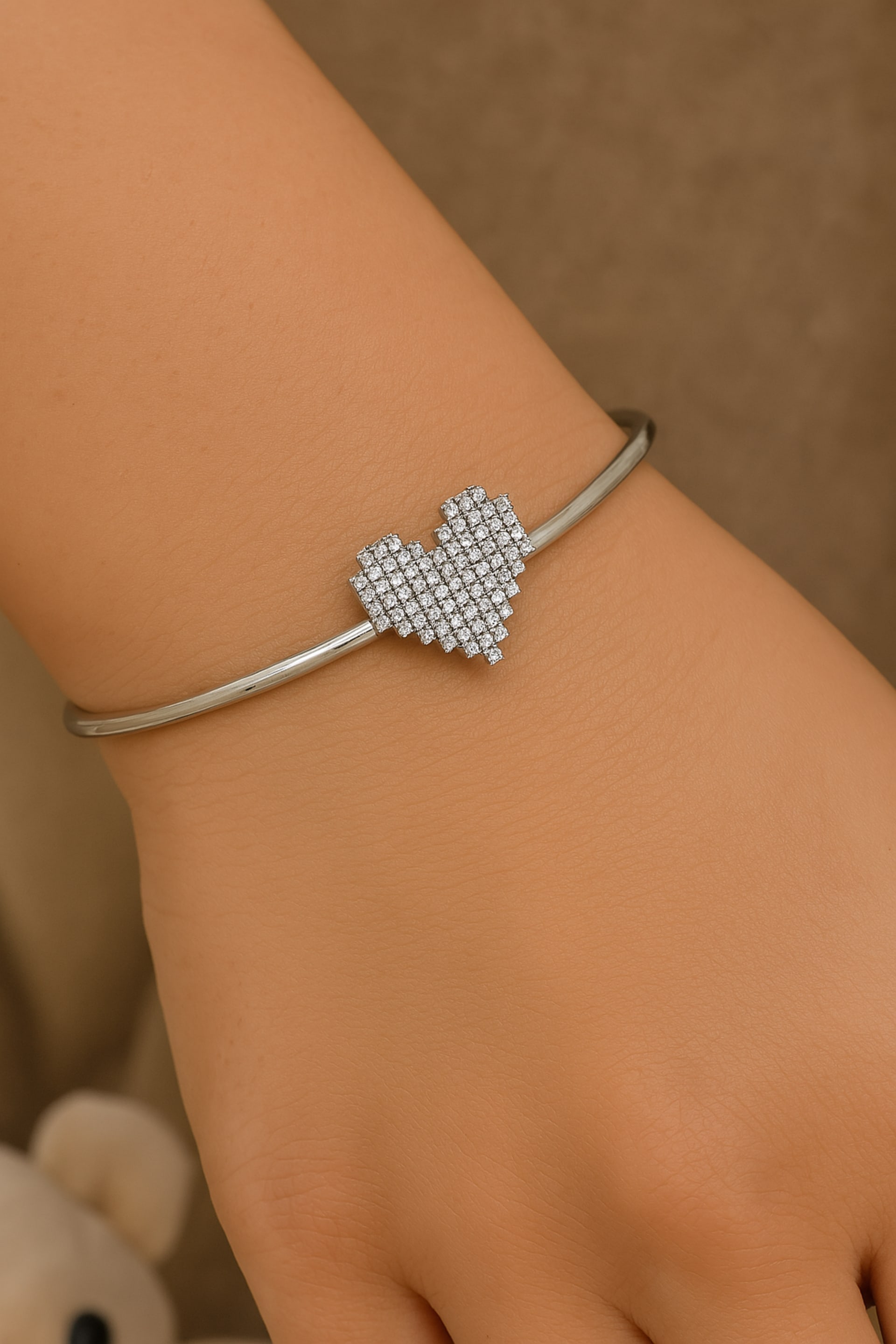Pixel Heart Bracelet image 3
