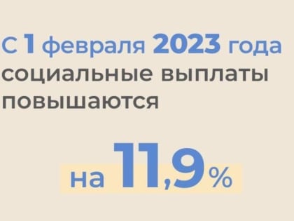 С 1 февраля целый ряд выплат и пособий, в том числе детских, будет проиндексирован на 11,9%.