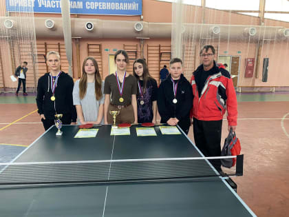 Новогодние соревнования по настольному теннису