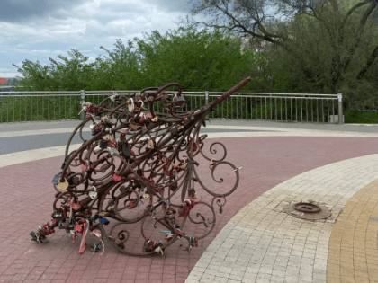 На смотровой площадке в Ростове упало «дерево любви»