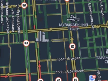 Пробки и неработающие светофоры создают проблемы в Ростове-на-Дону