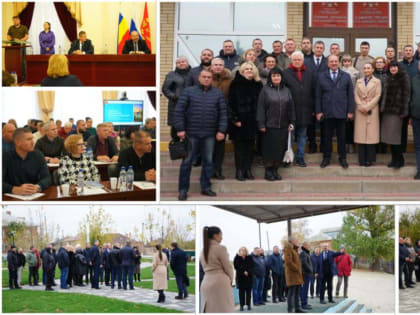 Делегация из ДНР изучает опыт благоустройства в Усть-Донецком районе