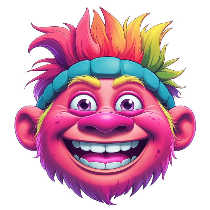 3D Troll Face PNG