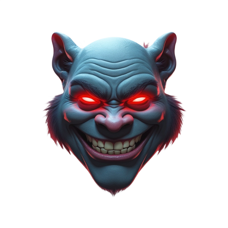 Scary Troll Face PNG