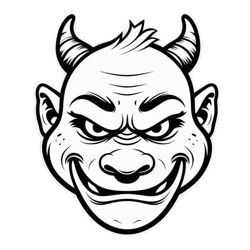 Troll Face Sketch​, Angry Troll Face​