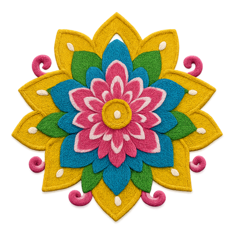 Golden Rangoli PNG — Luxury Rangoli Designs for Diwali
