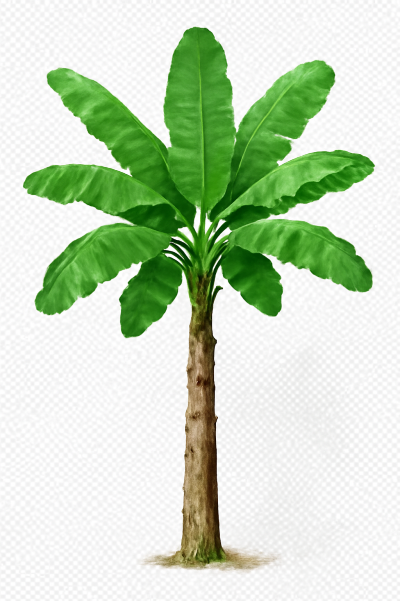 Banana Tree PNG Transparent Background