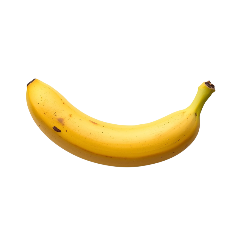 Single Banana PNG – Free HD Yellow Transparent Image