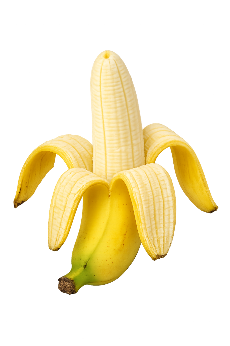 Peeled Banana PNG – Free HD Half Open Transparent Image
