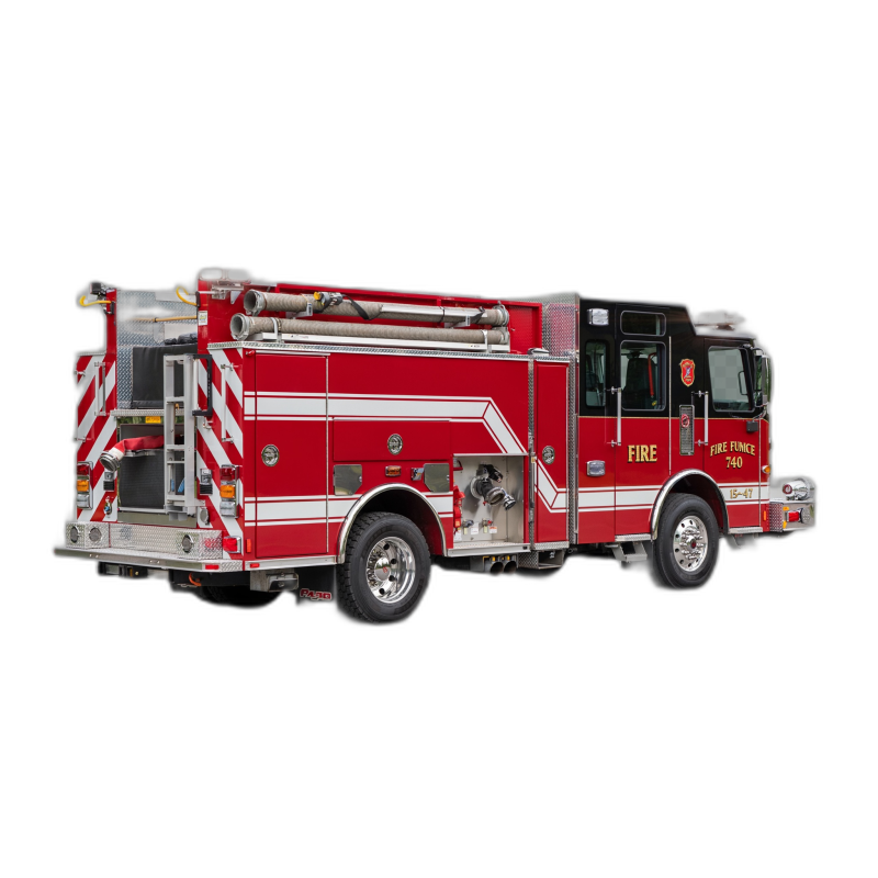 Fire Truck PNG Transparent – Free HD Red Engine Image Download