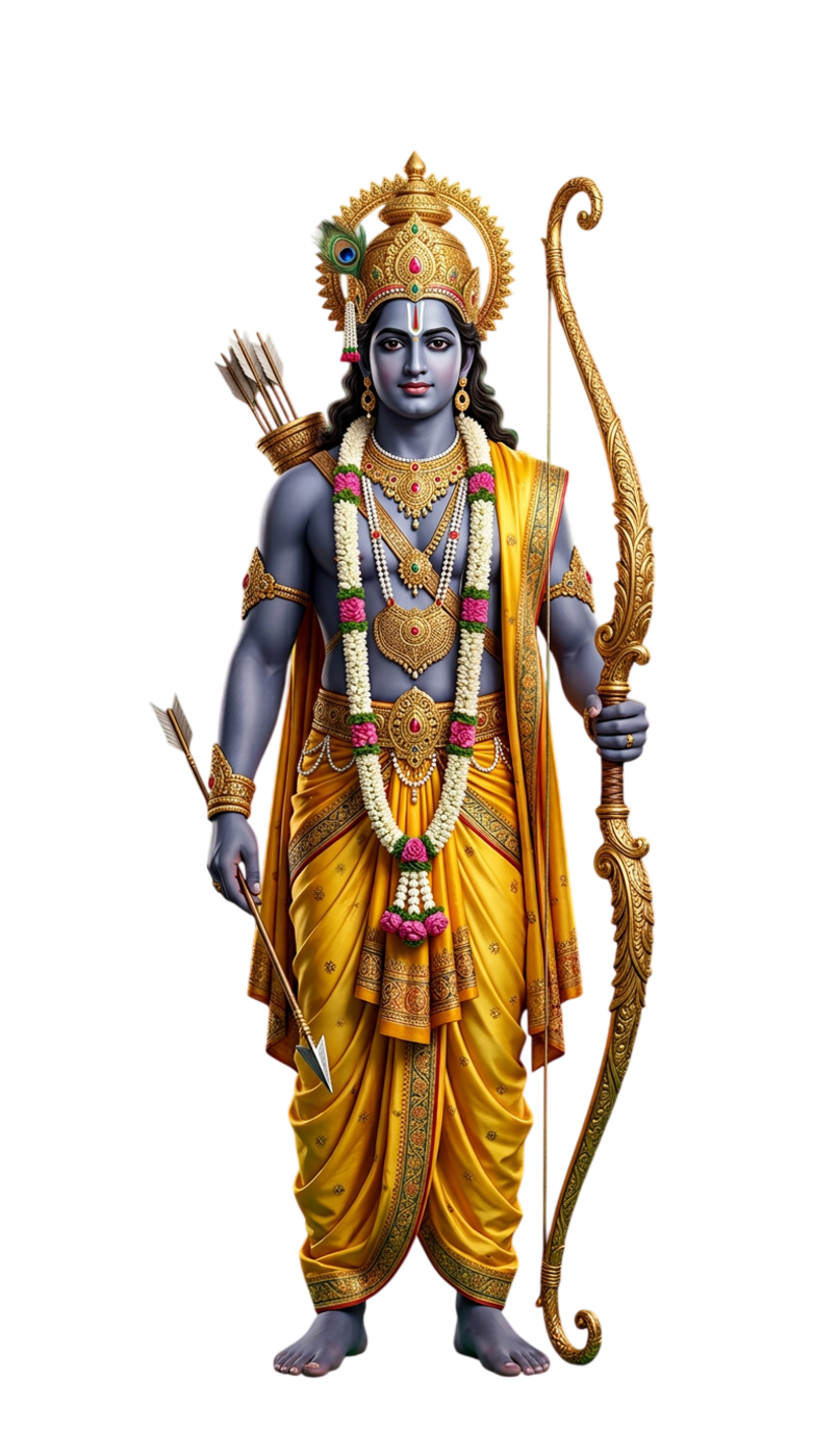 Lord Rama PNG Transparent Background | Free Shri Ram PNG Image