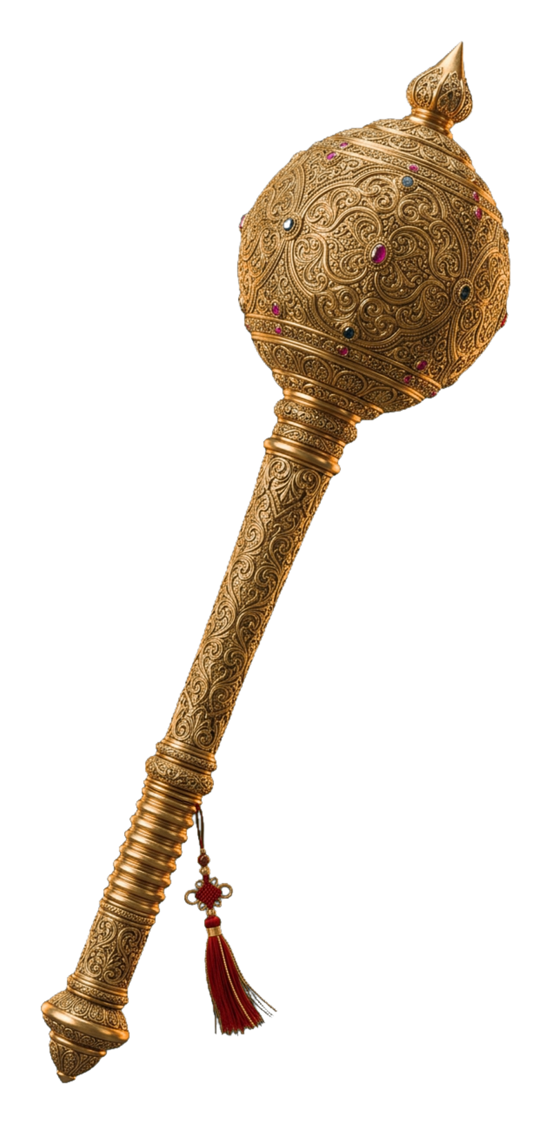 Golden Gada PNG | Free Lord Hanuman Mace Transparent Image