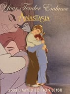 Tender Embrace: Dmitri and Anya hugging on ship