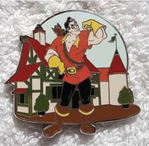 Gaston flexing in front of tavern image