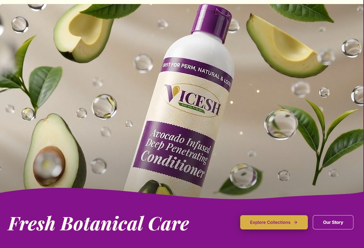 Vicesh Cosmetics Website