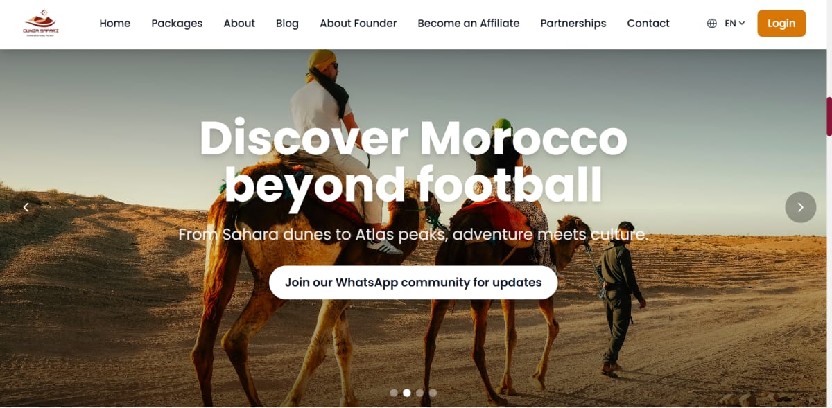 Dunia Safari Website