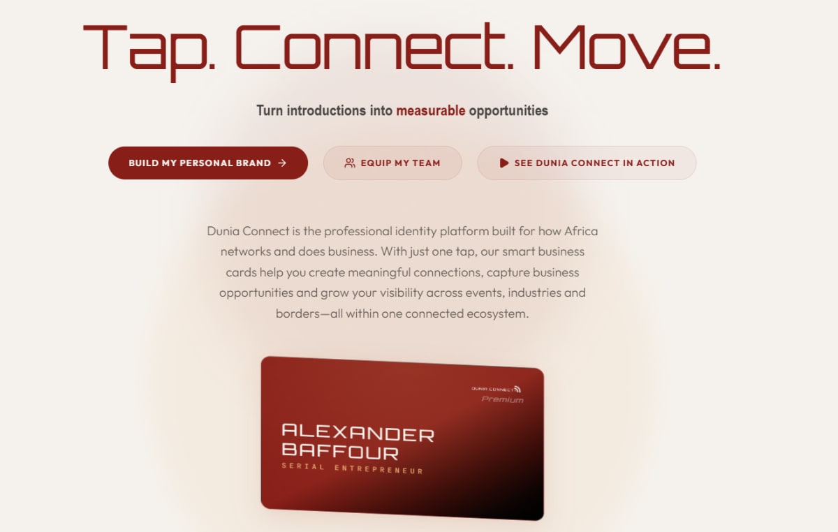 Dunia Connect Website