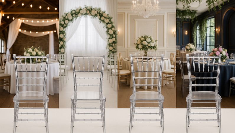 Top 5 Event Styles Using Chiavari Crystal Clear Chairs in O…