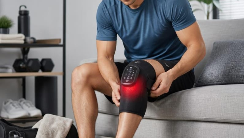 Renting a Heated Knee Massager After Sports or Walking Pain