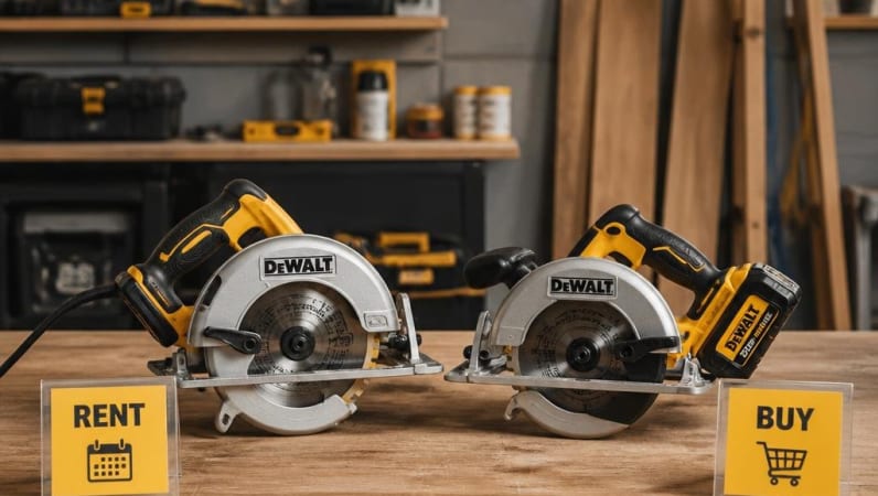 Renting vs Buying a DEWALT Circular Saw for Home Repairs