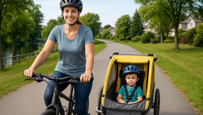Rent Exploring Kanata: Best Family Routes with a Kids' Bike Trailer Rental in Kanata at Baby Gear Rental Boutique Ottawa Exploring Kanata: Best Family Routes with a Kids' Bike Trailer Rental for rent in Kanata – RentAnythingStore