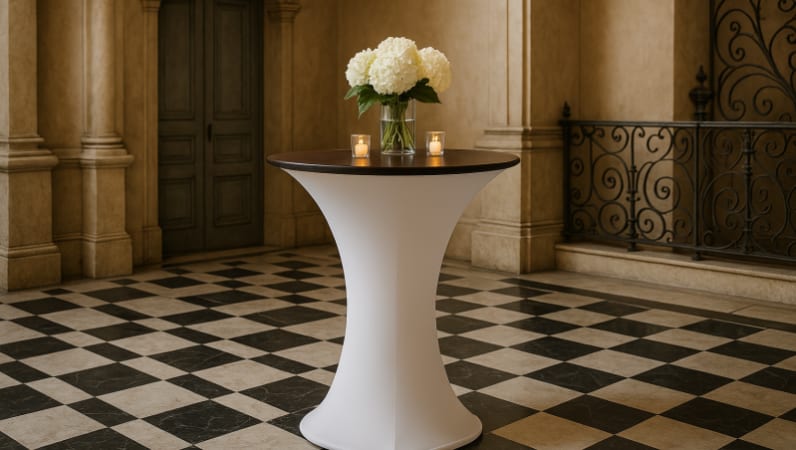 Setting the Scene: Styling a 42" High Cocktail Table in Orléans for rent in Orléans – RentAnythingStore