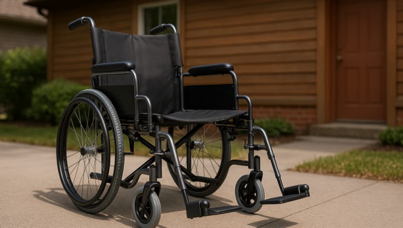 Rent Why Rent a Folding Wheelchair With Leg Rests in Arnprior? in Arnprior at Valley Mobility Rentals Why Rent a Folding Wheelchair With Leg Rests in Arnprior? for rent in Arnprior – RentAnythingStore