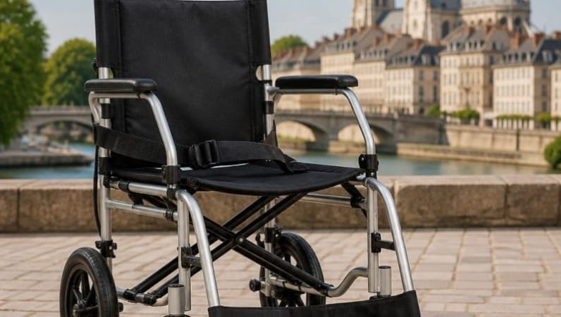 Where to Rent a Lightweight Folding Transport Wheelchair in Orléans for rent in Orléans – RentAnythingStore