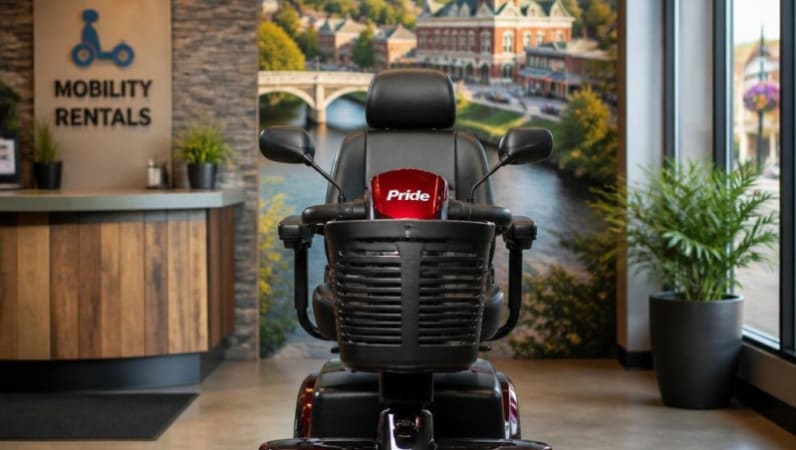 Where to Rent a Pride 4-Wheel Mobility Scooter in Kemptville for rent in Kemptville – RentAnythingStore