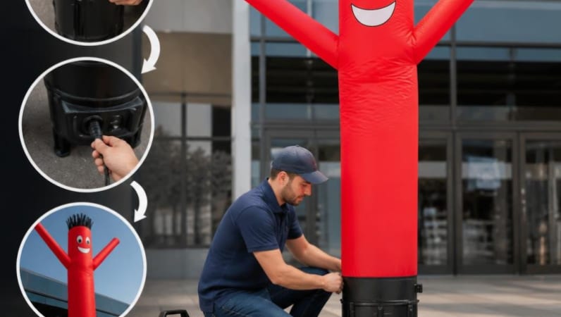 Rent How to Set Up a Tube Man with Blower Safely in Greely on RentAnythingStore How to Set Up a Tube Man with Blower Safely for rent in Greely – RentAnythingStore