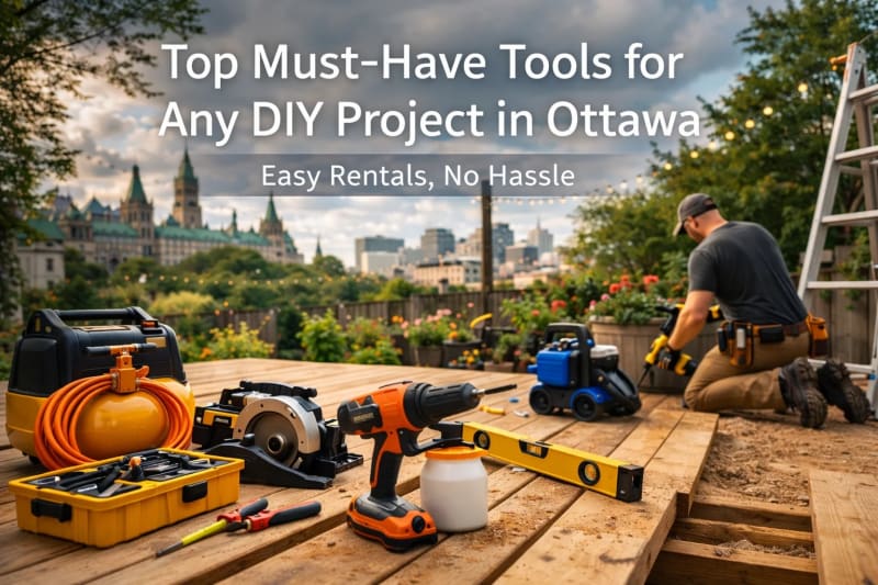 Top 5 Must-Have Tools for DIY Projects in Ottawa for rent in Ottawa – RentAnythingStore